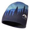 Bonnet en RPET avec impression par sublimation et couche en polaire Loki Noir | S (24x19cm) | Sublimation | all over | 540 mm x 265 mm