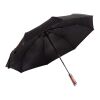 Parapluie pliable en bois avec ouverture et fermeture automatique SCX.design R03  noir | sans marquage | non disponible | non disponible