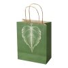 Sac en papier recyclé de type agricole, 150 g/m², avec anses torsadées - 18 x 9 x 23 cm Ivoire