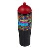 Bouteille H2O Tempo® de sport avec couvercle en dôme - 700 ml Noir-Rouge | sans marquage | non disponible | non disponible