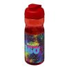 Bouteille H2O Base® de sport avec couvercle à clapet - 650 ml Rouge | sans marquage | non disponible | non disponible
