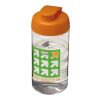 Bouteille H2O Bop® de sport avec couvercle à clapet - 500 ml Translucide-Orange | sans marquage | non disponible | non disponible