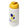 Bouteille Baseline® Plus de sport avec couvercle à clapet - 500 ml Translucide-Jaune | sans marquage | non disponible | non disponible