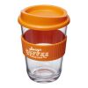 Gobelet Americano® cortado 300 ml avec bandeau antidérapant Orange | sans marquage | non disponible | non disponible