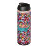 Bouteille H2O Vibe de sport avec couvercle à clapet - 850&nbsp;ml Charbon-Noir | sans marquage | non disponible | non disponible
