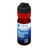 Bouteille H2O Eco de sport avec couvercle à clapet - 650 ml Rouge-Noir | sans marquage | non disponible | non disponible