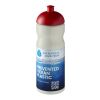 Bouteille H2O&nbsp;Eco de sport avec couvercle dôme - 650&nbsp;ml Ivoire-Rouge | sans marquage | non disponible | non disponible