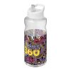 Bouteille de sport H2O Active® Big Base de 1 litre avec couvercle à bec verseur blanc | Sérigraphie 1 couleur | Tout autour | 255 mm x 75 mm