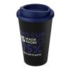 Gobelet recyclé de 350 ml Americano Eco Noir-Bleu | sans marquage | non disponible | non disponible