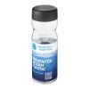 Bouteille H2O Eco Base colorée transparente avec couvercle vissé - 650 ml Blanc-Noir | sans marquage | non disponible | non disponible