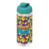 Bouteille de sport H2O Active® Octave Tritan™ de 600 ml avec couvercle à clapet Translucide-Bleu aqua | sans marquage | non disponible | non disponible