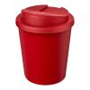 Gobelet recyclé Americano® Espresso Eco de 250 ml avec couvercle anti-déversement Rouge | sans marquage | non disponible | non disponible