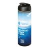 Bouteille de sport H2O Active® Eco Vibe de 850 ml avec couvercle à bascule Charbon-Noir | sans marquage | non disponible | non disponible