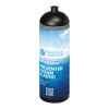 Bouteille de sport H2O Active® Eco Vibe de 850 ml avec couvercle dôme Charbon-Noir | sans marquage | non disponible | non disponible