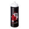Bouteille Baseline® Plus avec couvercle sport et bandeau antidérapant - 750 ml Noir-Blanc | sans marquage | non disponible | non disponible