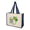 Sac Varai 340 g/m² en toile et jute Marine
