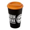 Gobelet Americano® de 350&nbsp;ml isotherme Orange-Noir | sans marquage | non disponible | non disponible