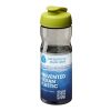 Bouteille de sport H2O Active® Eco Base de 650 ml avec couvercle à bec verseur Citron vert-Charbon | sans marquage | non disponible | non disponible
