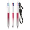 BIC® 4 Couleurs® Bicolor + Lanyard rose