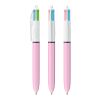 BIC® 4 Couleurs Fashion bille Blanc-Violet pastel | sans marquage | non disponible | non disponible