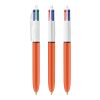 BIC® 4 Couleurs Fine bille Blanc-orange