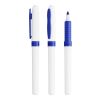 BIC® Mark-it Permanent Marqueur Blanc-bleu | Sérigraphie 1 couleur | Capuchon-arrière clip | 15.00 mm x 25.00 mm
