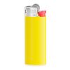 BIC® J25 Standard Briquet Jaune clair-Blanc-Rouge-gris clair | sérigraphie 1 couleur | Corps-face arrière | 16.00 mm x 40.00 mm