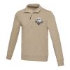 Sweater unisexe Aware™ recyclé à fermeture quart de zip Standard | Oatmeal | M | sans marquage | non disponible | non disponible | non disponible