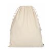 Sac à cordon en coton -Fairtrade 50x40 cm beige | sans marquage | sans marquage