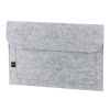 FELPY SLEEVE. Sacoche pour ordinateur portable en feutrine recyclée (100% rPET) Gris clair | sans marquage