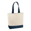 EDMONTON. Sac 100% coton canvas (280 g/m²) Bleu | sans marquage