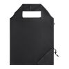 BEIRA. Sac pliable en 190T polyester recyclé (100% rPET) Noir | sans marquage