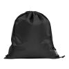 PEMBA. Sac-à-dos ficelle en polyester recyclé (100% rPET) 190T Noir | sans marquage