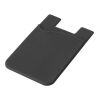 SHELLEY. Porte-cartes en silicone pour smartphone Noir | sans marquage