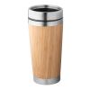 PIETRO. Tasse de voyage 500mL en babou et acier inox Beige | sans marquage