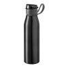 KORVER. Bouteille de sport en aluminium 650 mL Noir | sans marquage