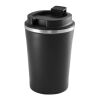 PHELPS. Tasse de voyage 470mL en acier inox et PP Noir | sans marquage