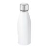BILLY. Bouteille en aluminium 500mL avec bouchon en acier inox à sublimation Blanc | sans marquage