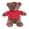 BEAR. Peluche ourson avec t-shirt Rouge | sans marquage