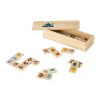 DOMIN. Jeu de dominos en bois Beige | sans marquage