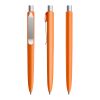 Prodir DS8 stylo à bille à poussoir Soft Touch et agrafe métal orange/argent | non disponible | sans marquage