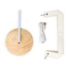 Lampe LED en papier pliable Coollux Aurore sur socle en bois, 22cm Nature | sans marquage | non disponible | non disponible