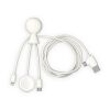 Câble multiple Xoopar Mr. Bio Long pour Apple/Samsung Watch 1 mètre Blanc | sans marquage | non disponible | non disponible