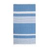 Sagaform Ella Serviette de hammam coton bio 145x250cm Bleu / Blanc | sans marquage