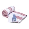 Serviette de plage Lord Nelson 80x160 cm Blanc-Rose Pastel/Blanc | sans marquage