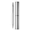 Stylo bille dans étui tube métal Argent | Tampographie 1 couleur | à 180 degrés du clip | 7 mm x 45 mm | non disponible