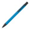 Stylo Alicante toucher doux Bleu clair-Noir | Gravure | dans le prolongement du clip | 50 mm x 8 mm | non disponible