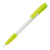 Stylo Nash Opaque Blanc-Vert clair | Sérigraphie 1 couleur | à 90 degrés du clip | 33 mm x 25 mm | non disponible