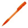 Stylo Nash Transparent Orange-Orange | Tampographie 1 couleur | sur le clip | 30 mm x 5 mm | non disponible