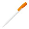 Stylo Nash Opaque Blanc-Orange | Sérigraphie 1 couleur | à 270 degrés du clip | 45 mm x 25 mm | non disponible
